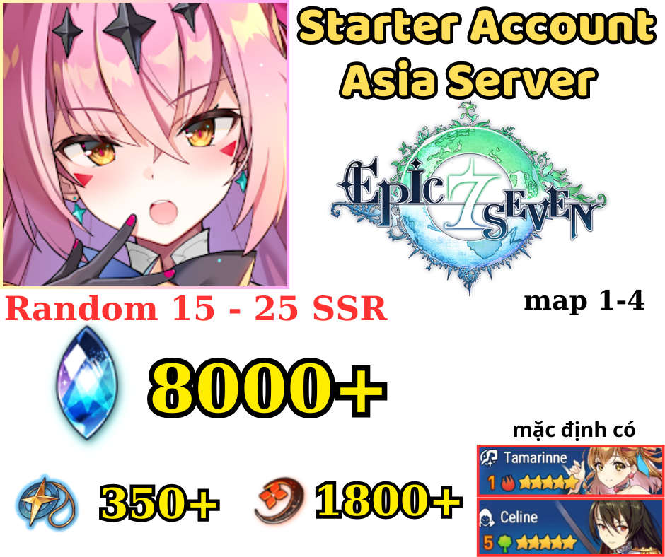 [ASIA]Epic Seven 8K+ Skystone - Tamarine + Celine